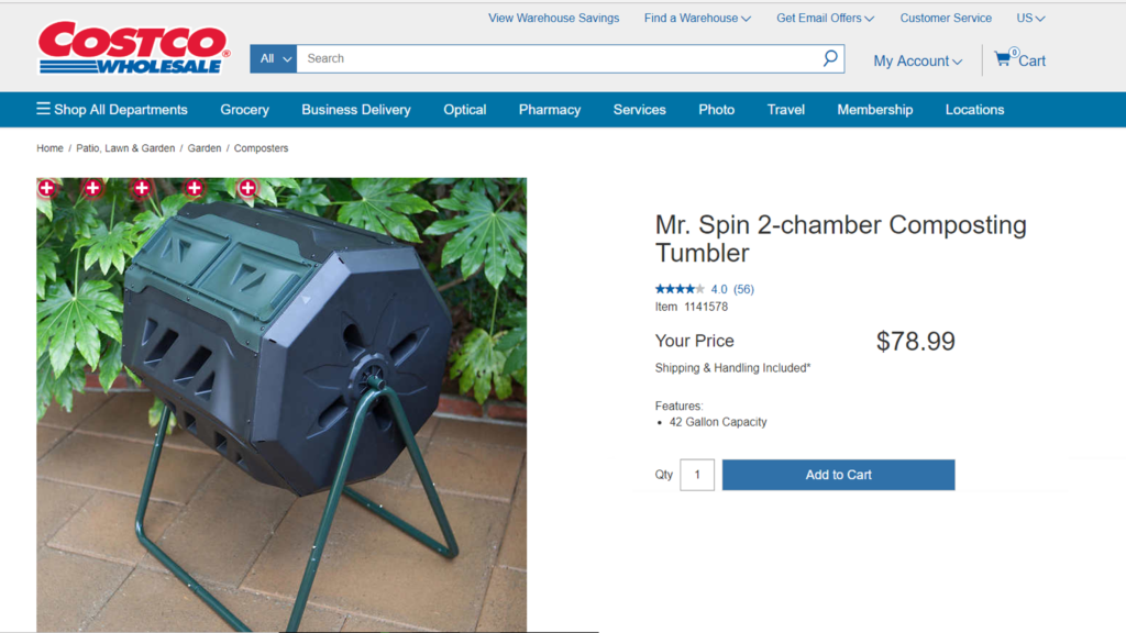 EZ Composting With Mr. Spin Two Chamber Composter & Cates Garden ...